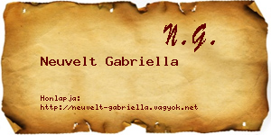 Neuvelt Gabriella névjegykártya