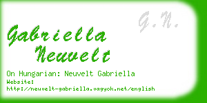 gabriella neuvelt business card